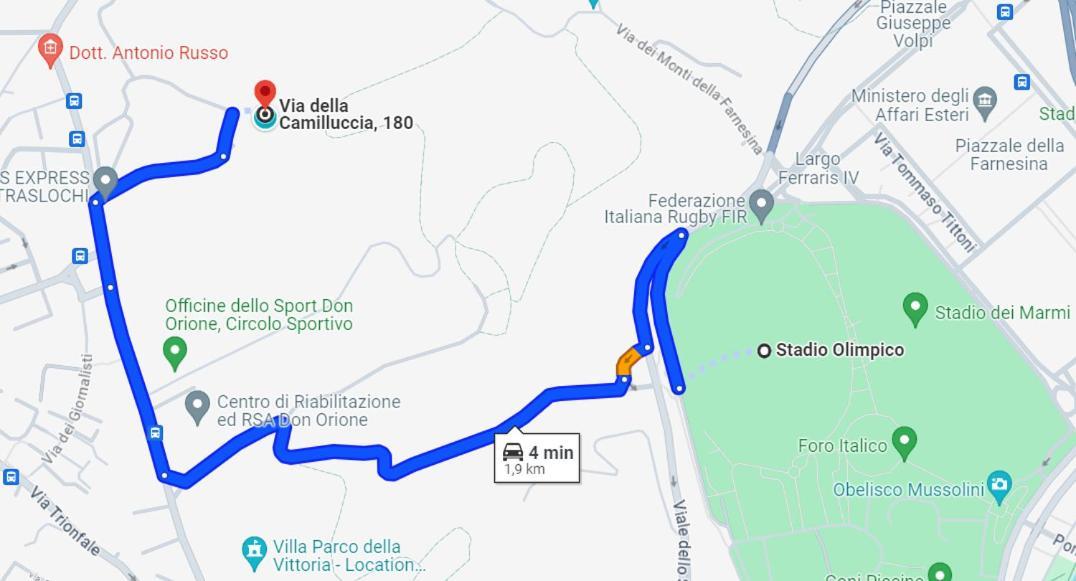 La Casa Nel Parco - Stadio Olimpico, Auditorium Con Posto Auto Apartment Rom